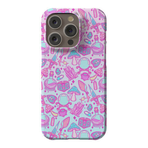 Pastel Goth Witch Pattern Phone Case